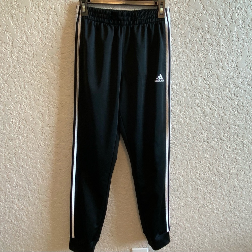 Adidas Kids Track Pants Black Size 14/16 Unisex